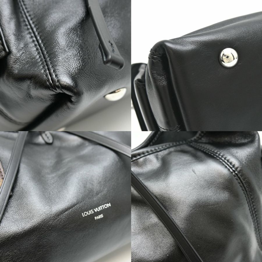 路易威登 Carryall Cargo Vibe PM 女士單肩包 M24861 黑色皮革-6