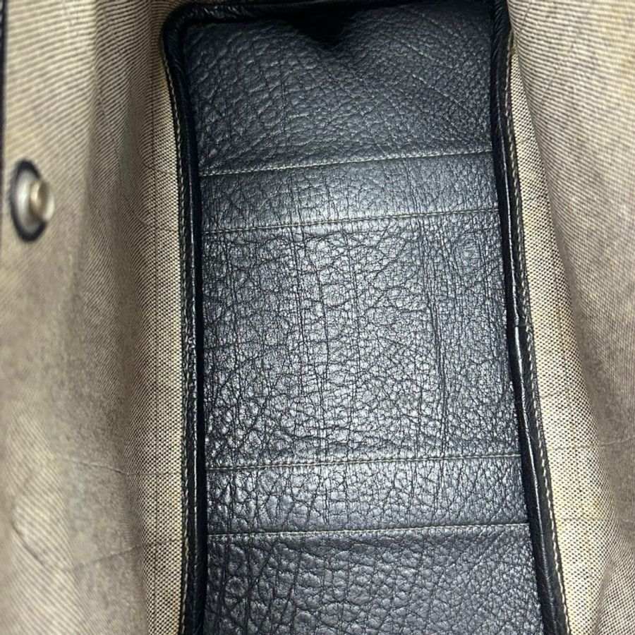 HERMES 框F 黑白熊貓 帆布拼皮 雙面防水塗層GARDEN PARTY #36 含防塵袋 可送一條絲巾-18