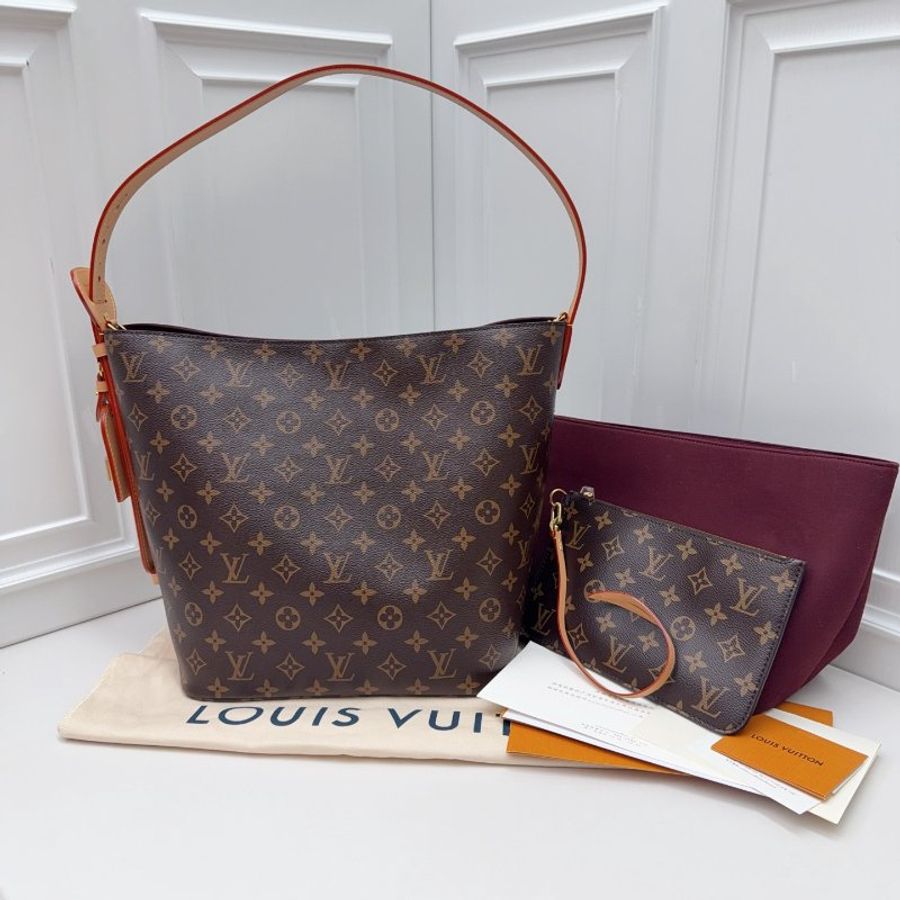 閒置新 路易威登/Louis Vuitton 老花All in BB大號 芯片款-0