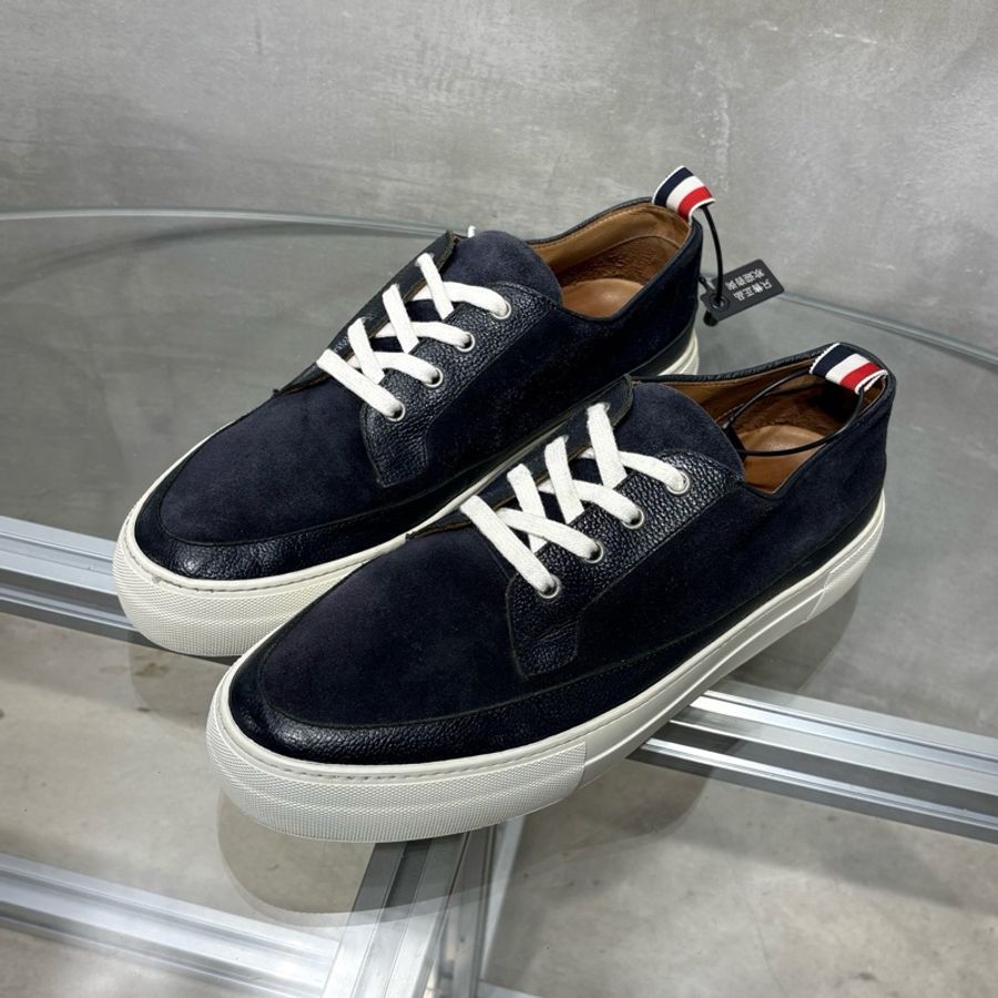 Thom browne/TB 板鞋 藏藍麂皮 尺碼/UK9 43碼-0