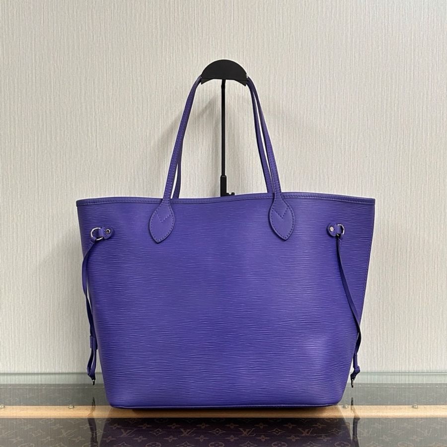 💜 LV 水波紋 Neverfull MM 銀扣子母包 💜-6