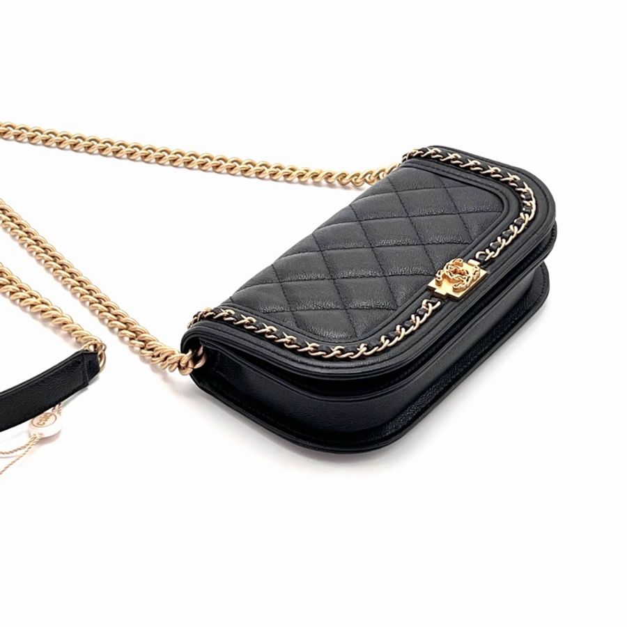 🖤 CHANEL Le Boy 半月鏈條包 🖤-3