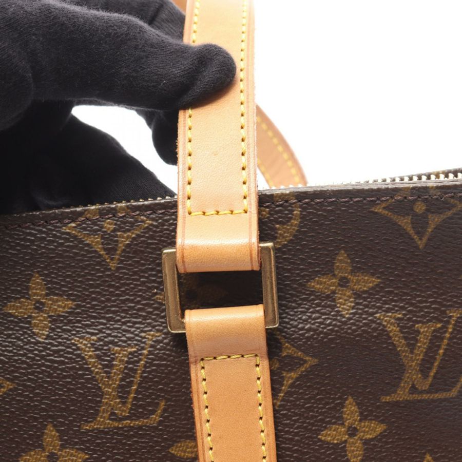 路易威登 Cabas Piano 單肩包 M51148 Monogram 帆布皮革棕色二手-10