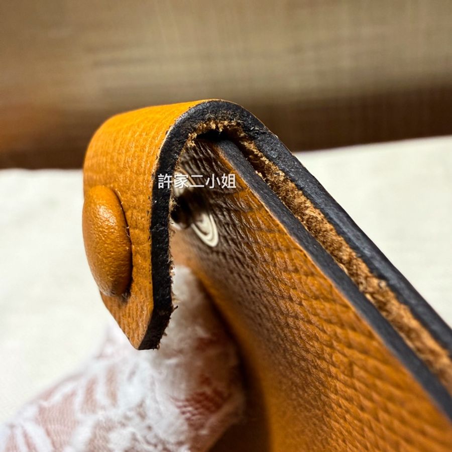 Hermes 99新閒置 棕色護照夾 Epsom皮-13