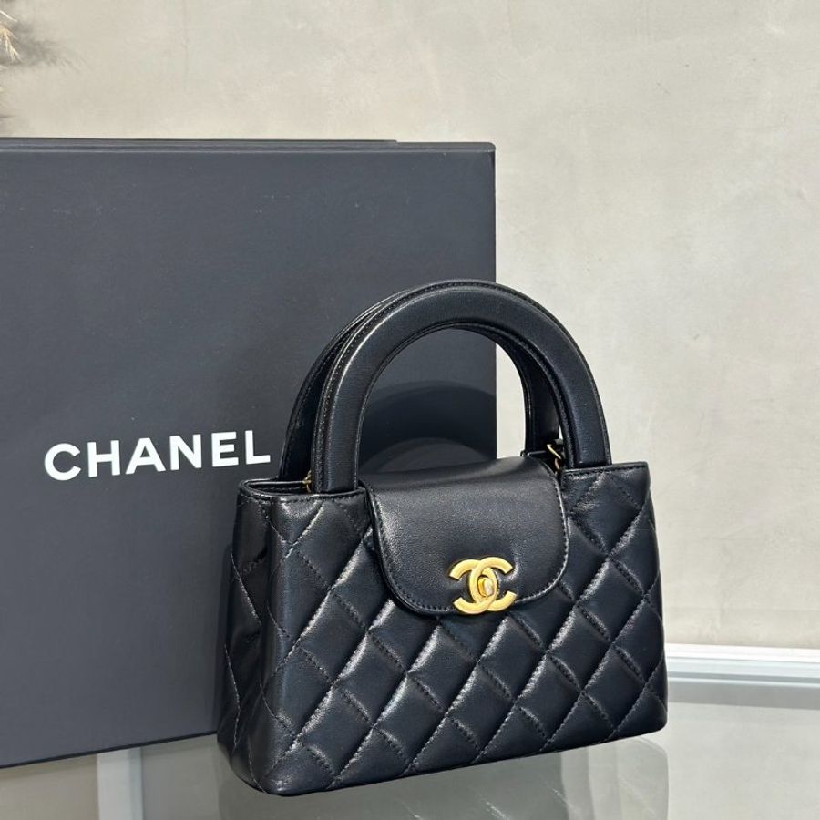 CHANEL Mini Kelly - 黑金-2