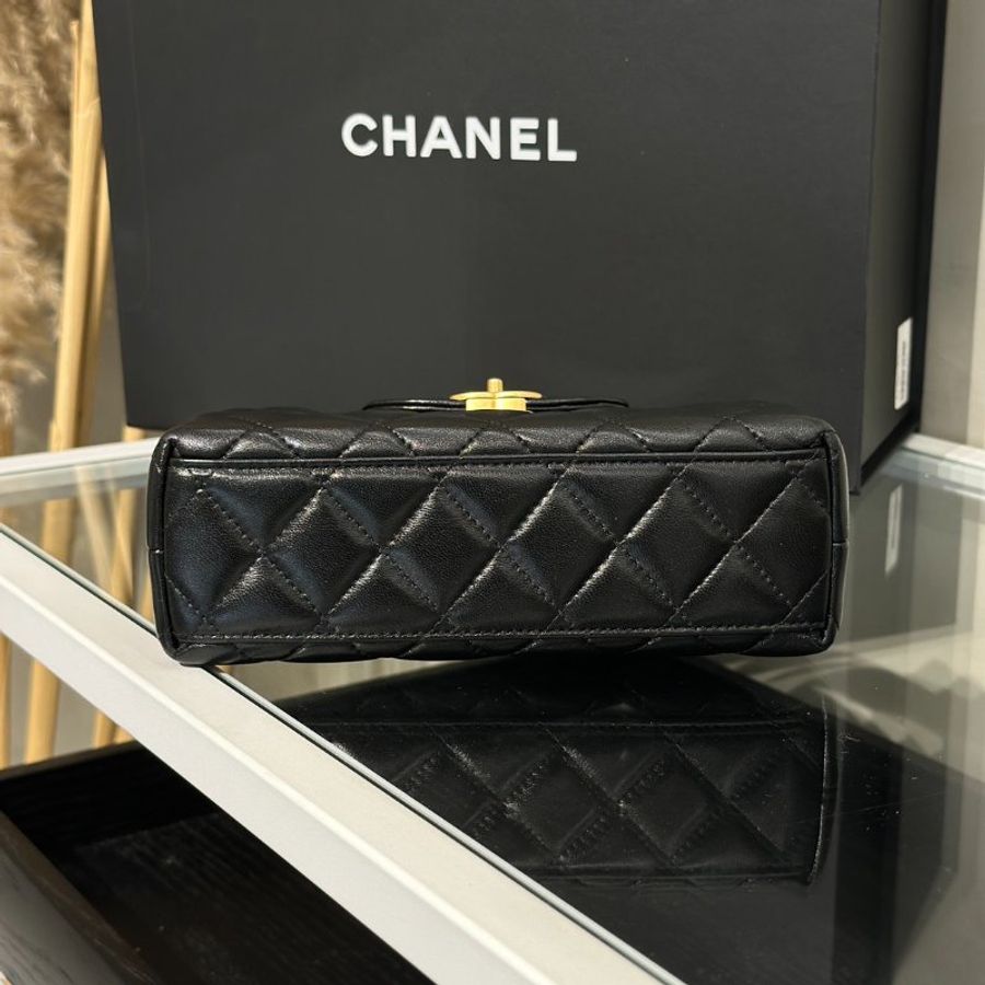 CHANEL Mini Kelly - 黑金-5