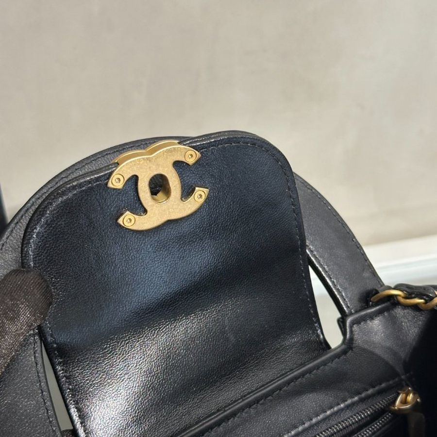 CHANEL Mini Kelly - 黑金-7