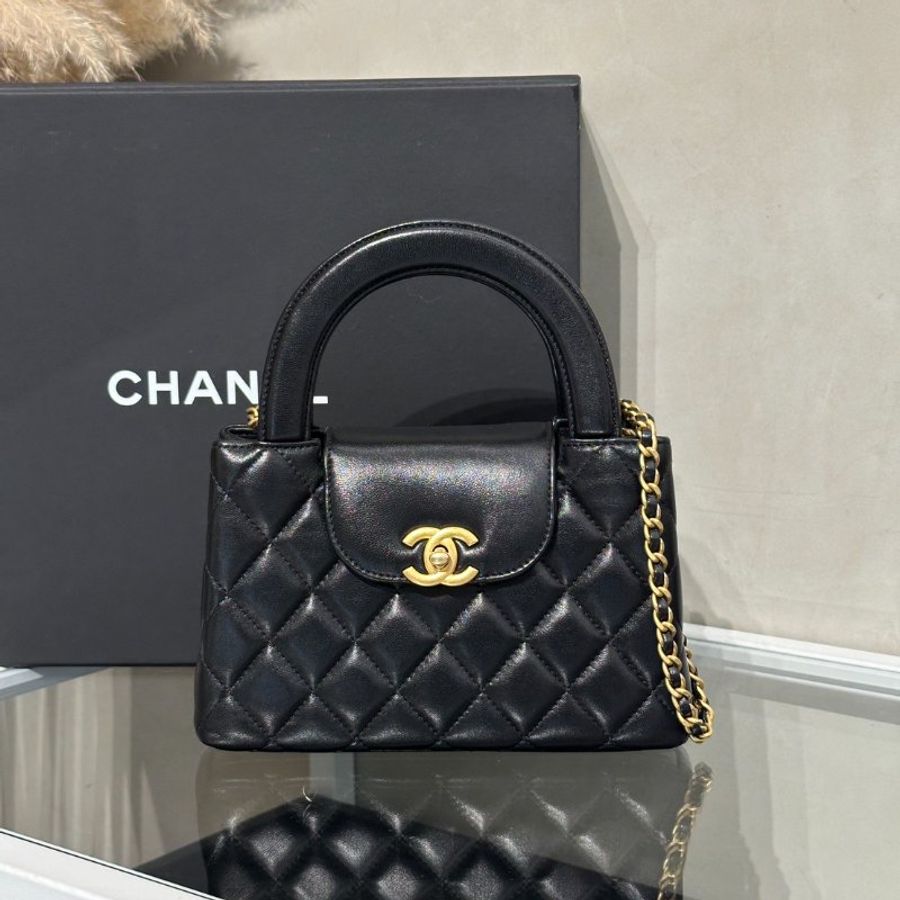 CHANEL Mini Kelly - 黑金-10