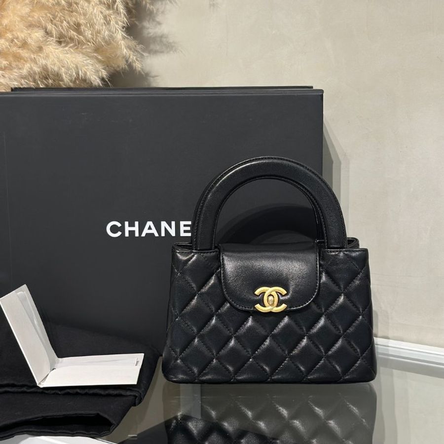 CHANEL Mini Kelly - 黑金-11