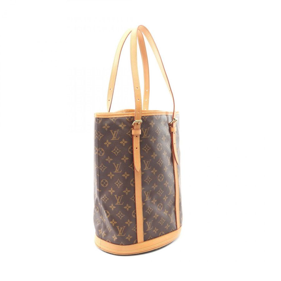 路易威登(LOUIS VUITTON)水桶包 GM 單肩包 M42236 Monogram 帆布皮革棕色二手-1