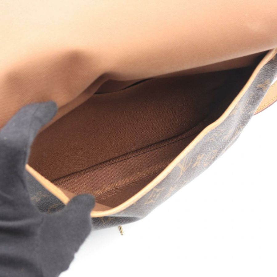 路易威登 Saumur 30 肩斜背包 M42256 Monogram 帆布 二手 LV-3