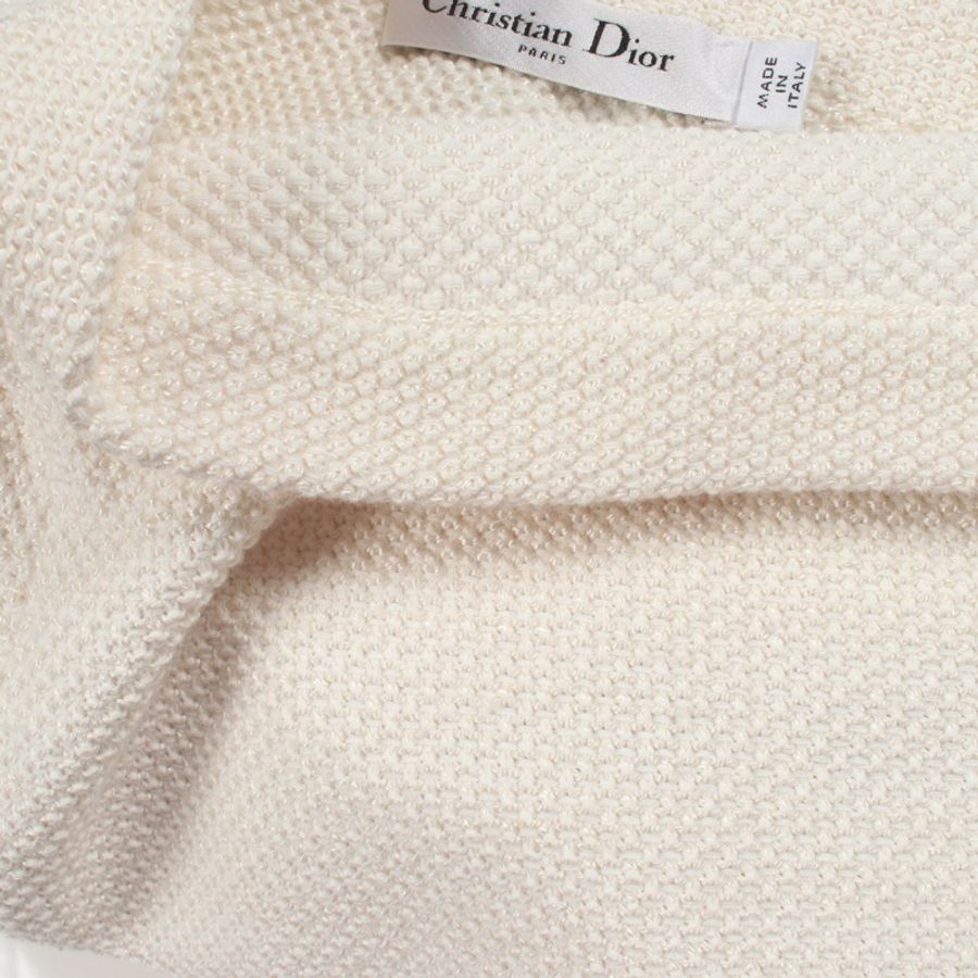 Dior DIOR MARINIERE 半身裙 414J14AM647 棉絲混紡 白色 黑色 二手 女款-5