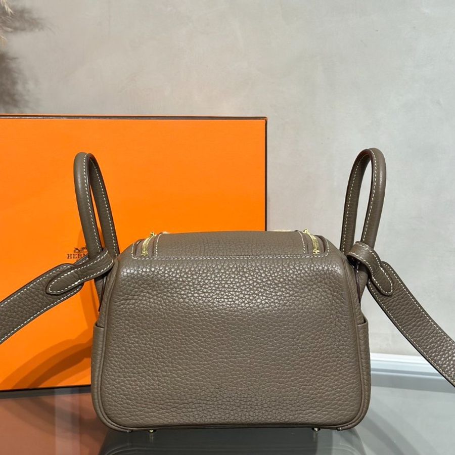 HERMES Mini Lindy - Etoupe 18 大象灰金 Y-4