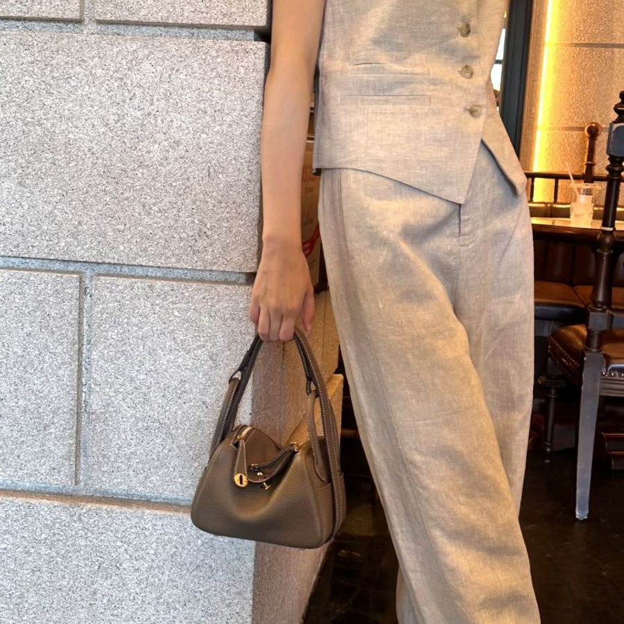 HERMES Mini Lindy - Etoupe 18 大象灰金 Y-12