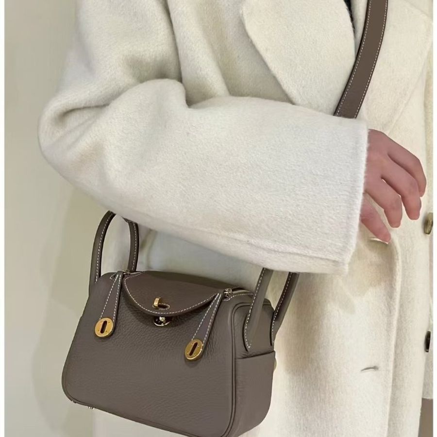 HERMES Mini Lindy - Etoupe 18 大象灰金 Y-13