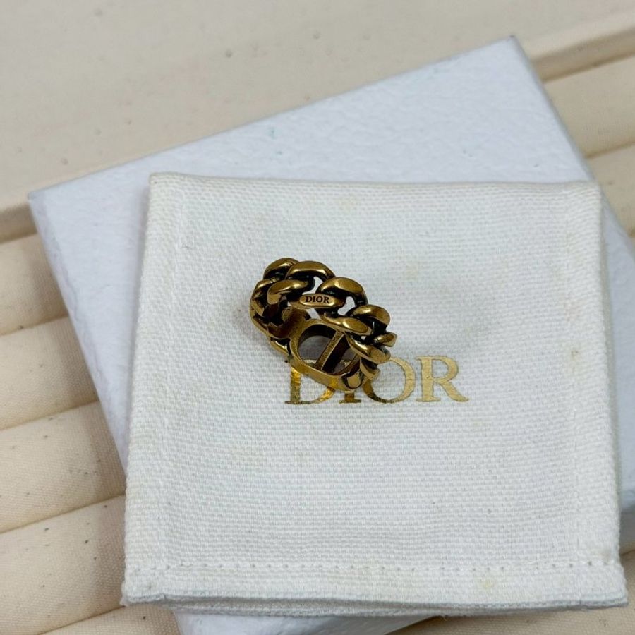 🏷️Dior 迪奧.CD Icon 鏈環戒指 S號-8