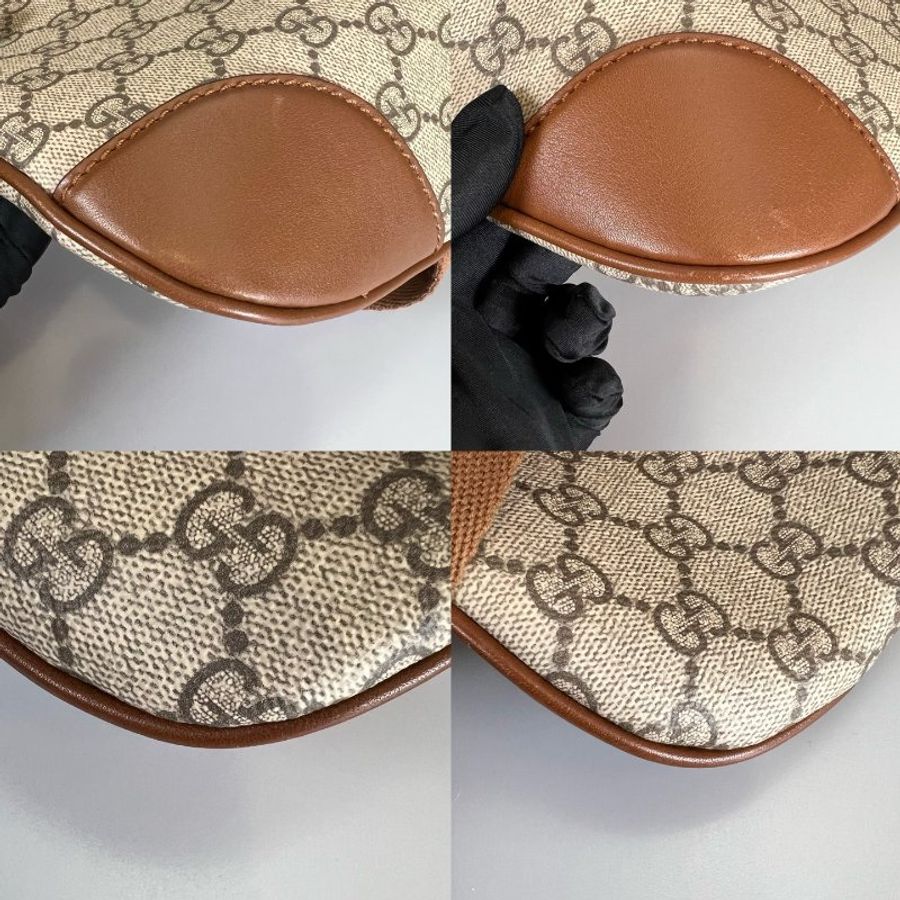 GUCCI 821162 棕老花腰包-7