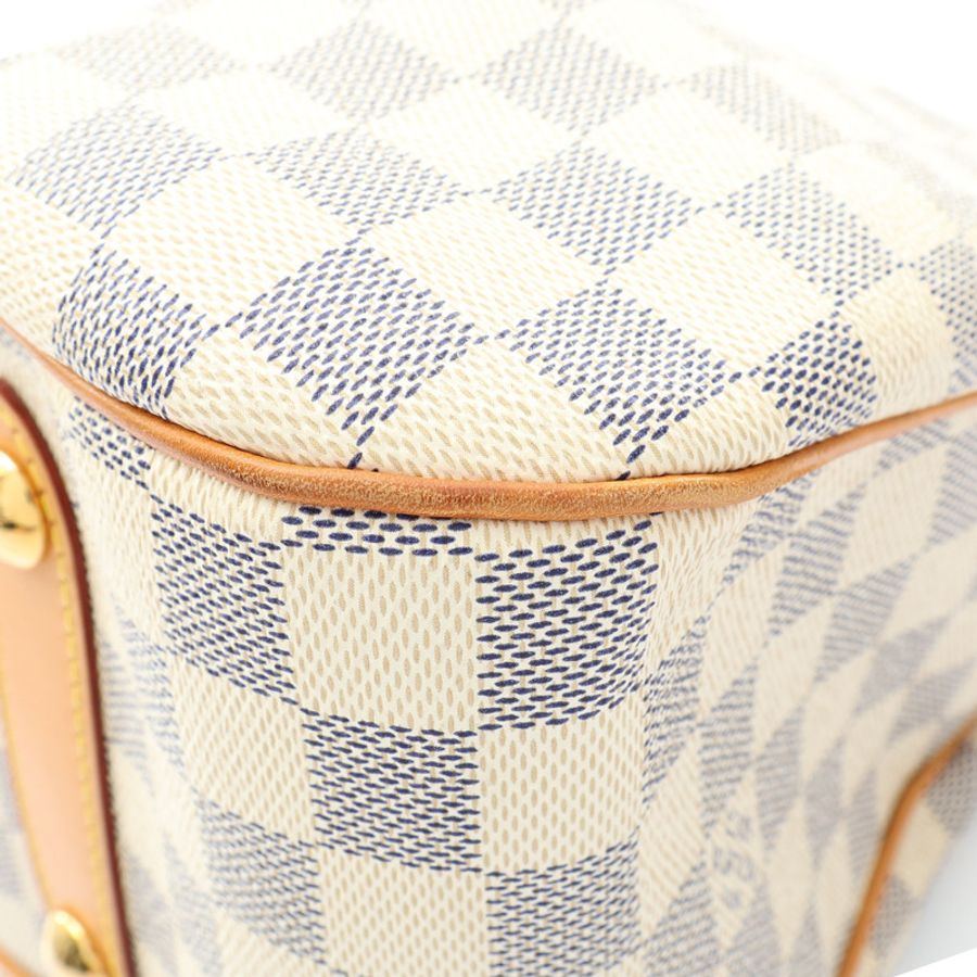 白色 棋盤格 帆布 Siracusa GM 兩用包【LOUIS VUITTON LV 路易威登】 N41111-9