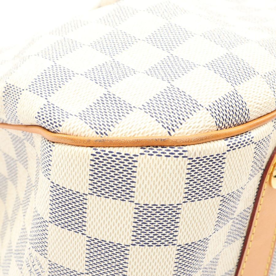 白色 棋盤格 帆布 Siracusa GM 兩用包【LOUIS VUITTON LV 路易威登】 N41111-10