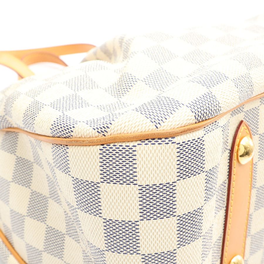 白色 棋盤格 帆布 Siracusa GM 兩用包【LOUIS VUITTON LV 路易威登】 N41111-12