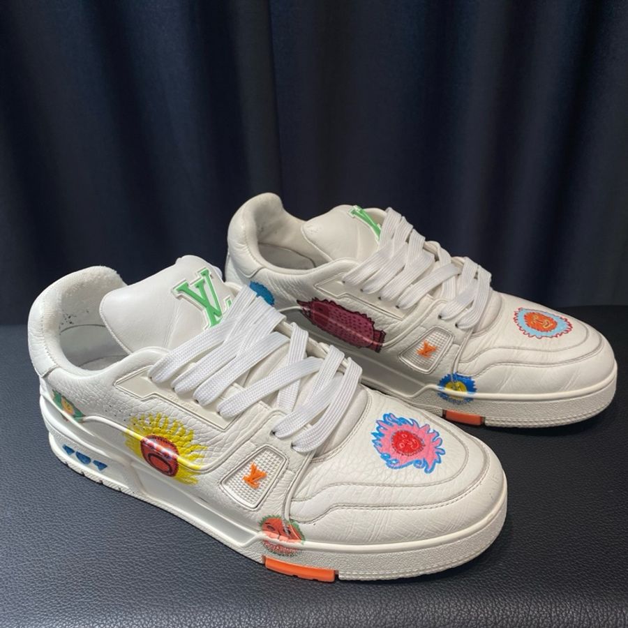 路易威登/Louis Vuitton Lv Trainer 聯名草間彌生 40.5碼-1