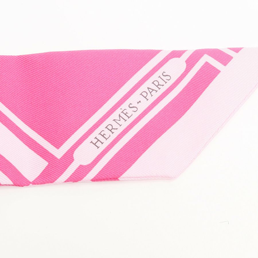 HERMES 絲質Twilly絲巾-4