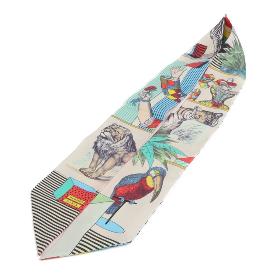 HERMES 絲質Twilly絲巾-2