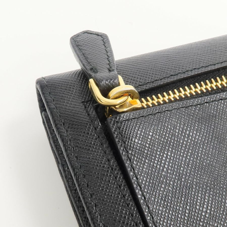 PRADA Saffiano皮革Long Wallet長錢包-6