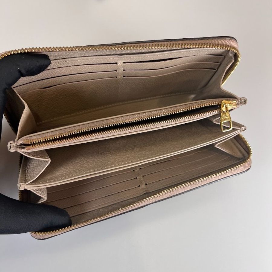 LV M69794 斑鳩灰 Empreinte花紋拉鍊長夾-4