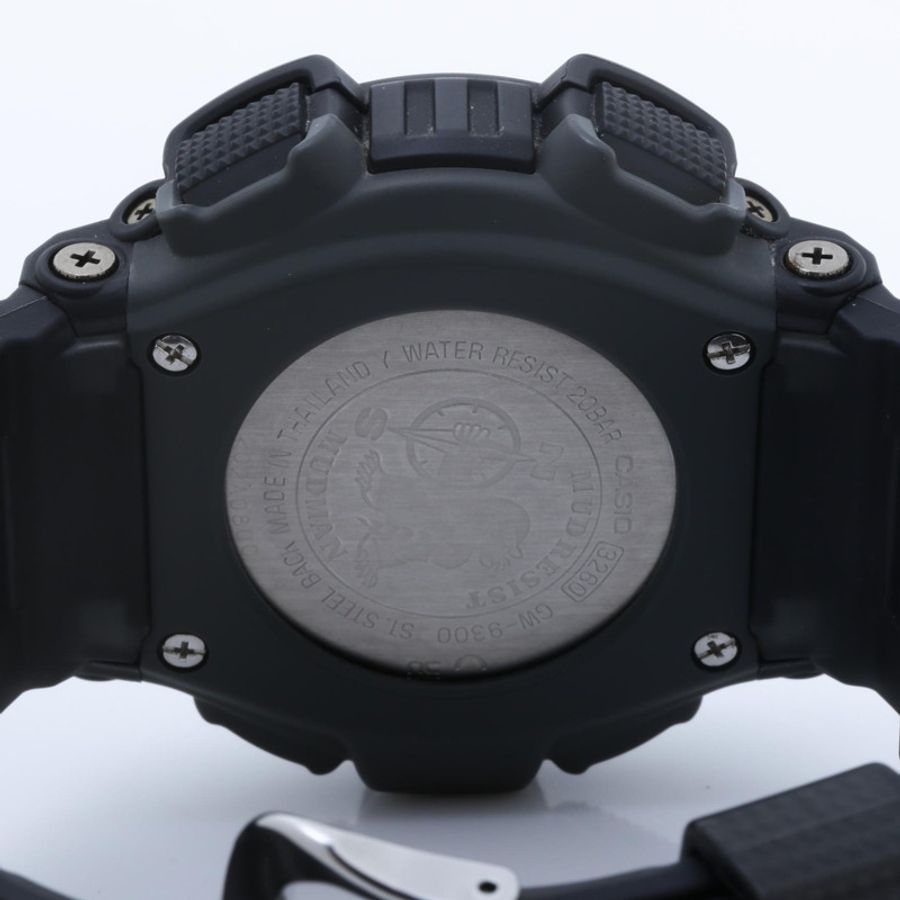 卡西歐 G-SHOCK Master of G - Land Mudman GW-9300-1JF 黑色樹脂/不銹鋼男士手錶-3