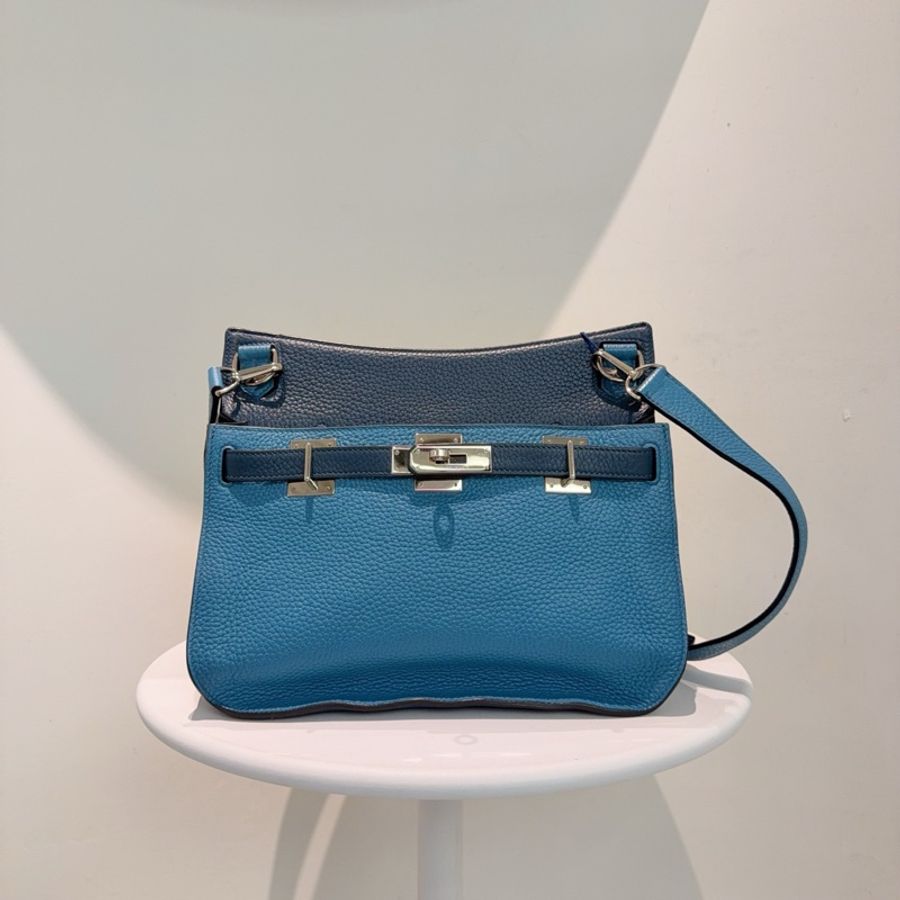 Hermes 愛馬仕吉普賽28 松石藍拼鴨子藍 T刻 TC皮 無配件-0