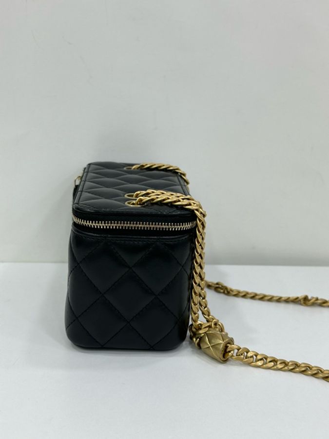 Chanel 香奈兒/Chanel 23b 小金柱盒子包 晶片 copy購證-4