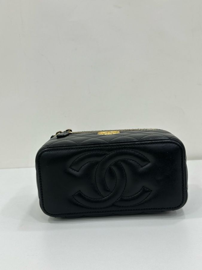 Chanel 香奈兒/Chanel 23b 小金柱盒子包 晶片 copy購證-5