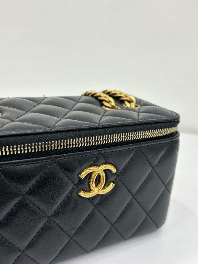 Chanel 香奈兒/Chanel 23b 小金柱盒子包 晶片 copy購證-6