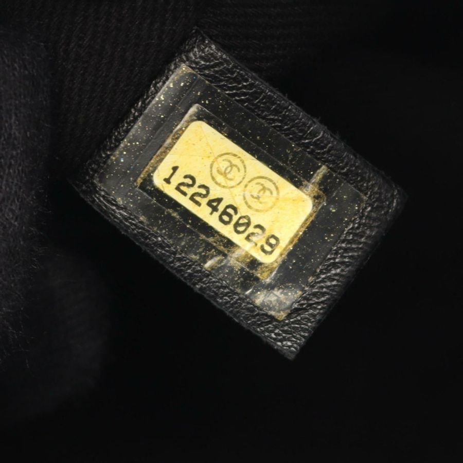 香奈兒巴黎紐約系列手提包 A33100 尼龍皮革黑色 SHW 二手 女士 CC-4