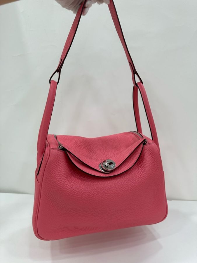 Hermes/爱马仕 lindy26 唇膏粉银扣 Y刻-5