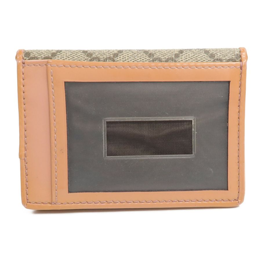GUCCI 塗層帆布GG Supreme Card Holder錢包-1