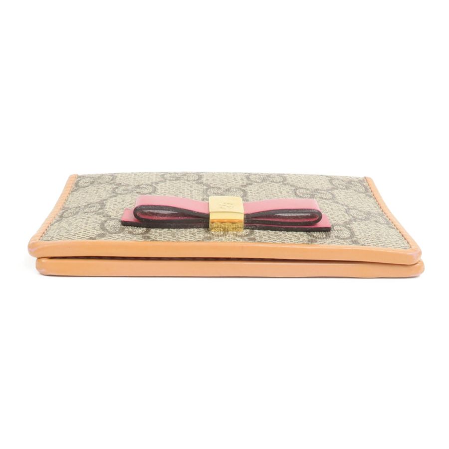 GUCCI 塗層帆布GG Supreme Card Holder錢包-5