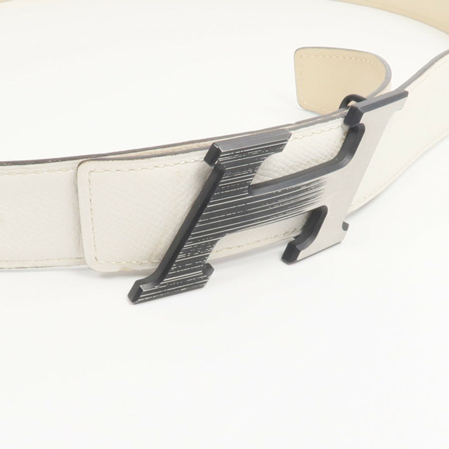 HERMES Epsom/Swift皮革H Speed Belt 90cm皮帶Beton/Nata-3