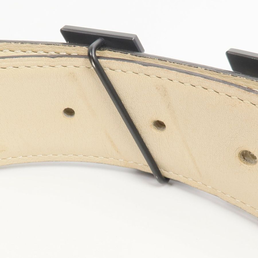 HERMES Epsom/Swift皮革H Speed Belt 90cm皮帶Beton/Nata-4