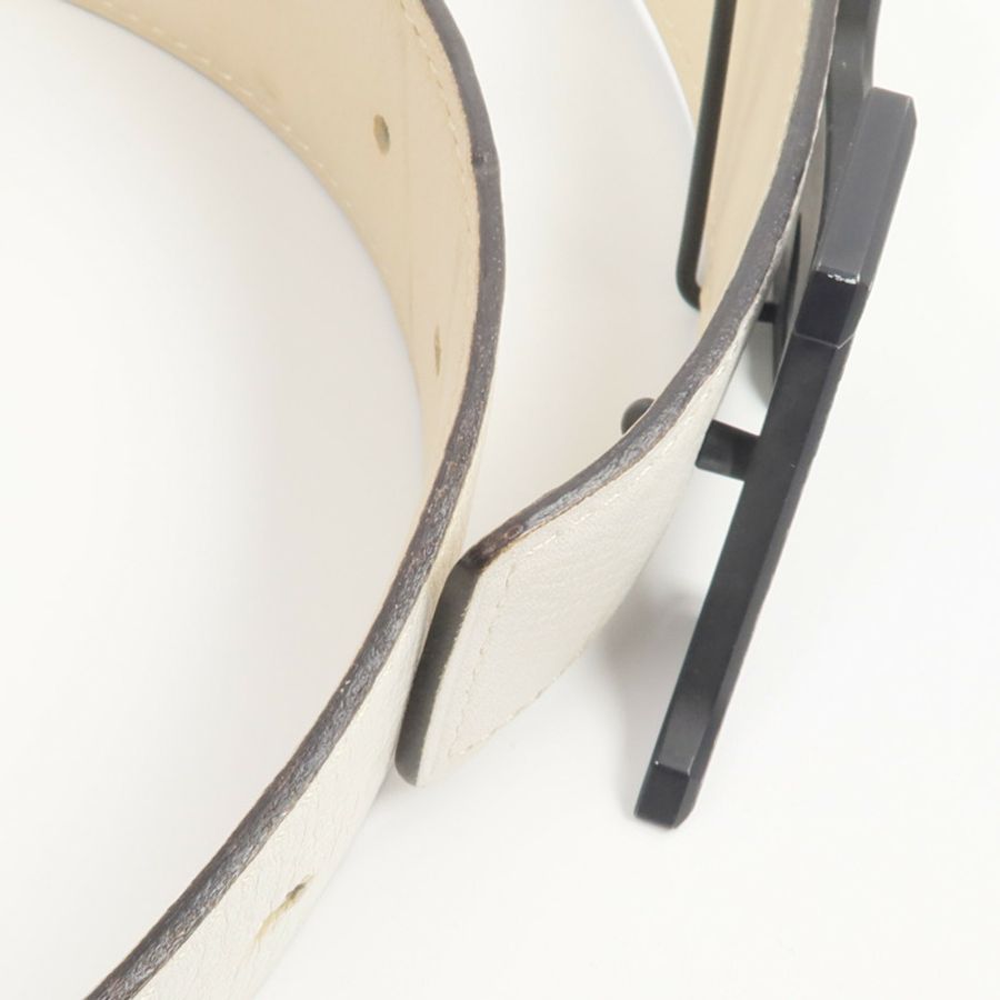 HERMES Epsom/Swift皮革H Speed Belt 90cm皮帶Beton/Nata-5