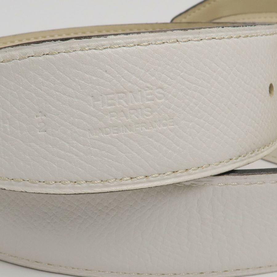 HERMES Epsom/Swift皮革H Speed Belt 90cm皮帶Beton/Nata-6