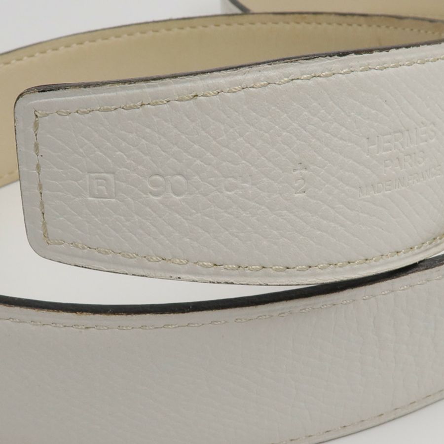 HERMES Epsom/Swift皮革H Speed Belt 90cm皮帶Beton/Nata-7