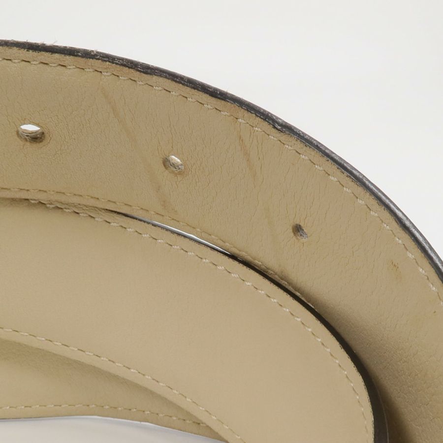 HERMES Epsom/Swift皮革H Speed Belt 90cm皮帶Beton/Nata-8