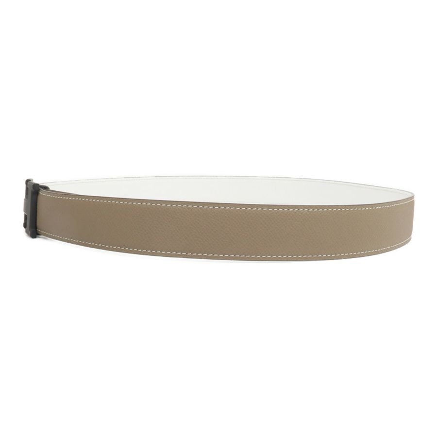 HERMES H Belt 90cm皮帶Etoupe/Blanc-1