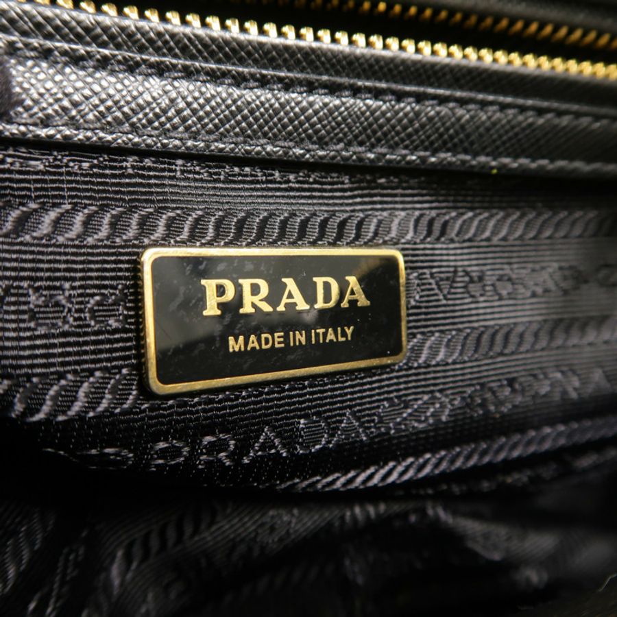 PRADA Saffiano皮革Bauletto手挽肩背兩用袋-5