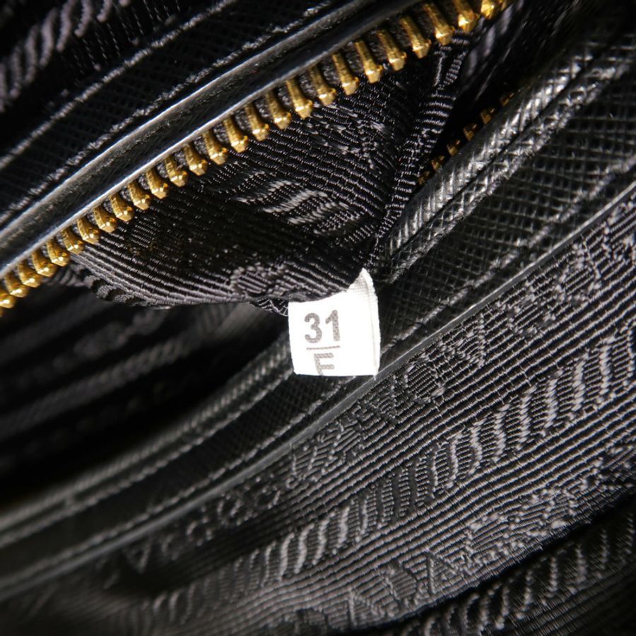PRADA Saffiano皮革Bauletto手挽肩背兩用袋-6