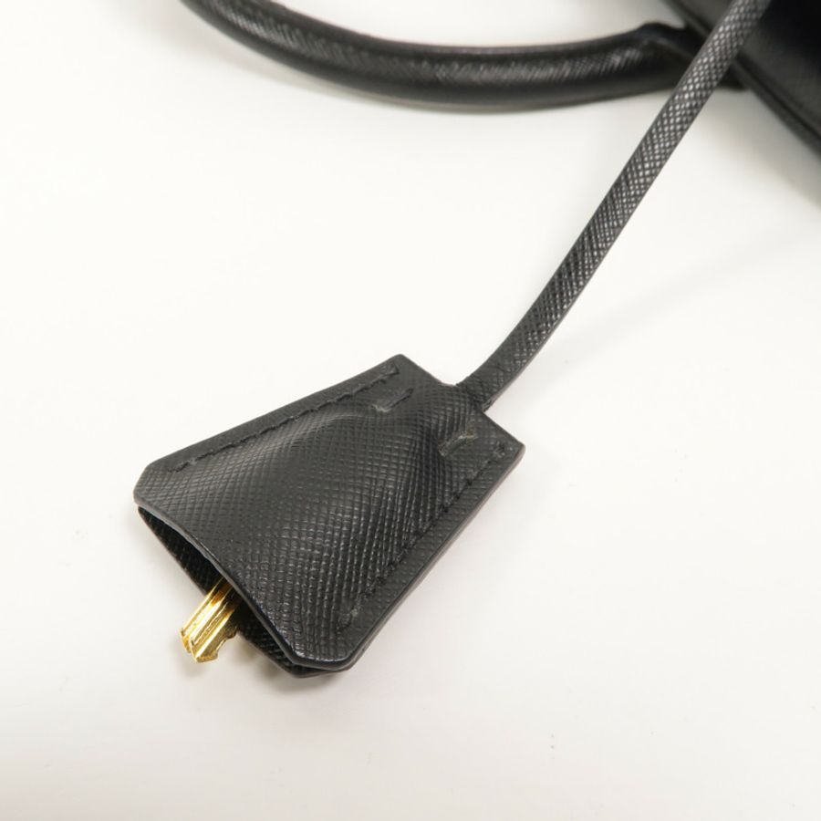 PRADA Saffiano皮革Bauletto手挽肩背兩用袋-10