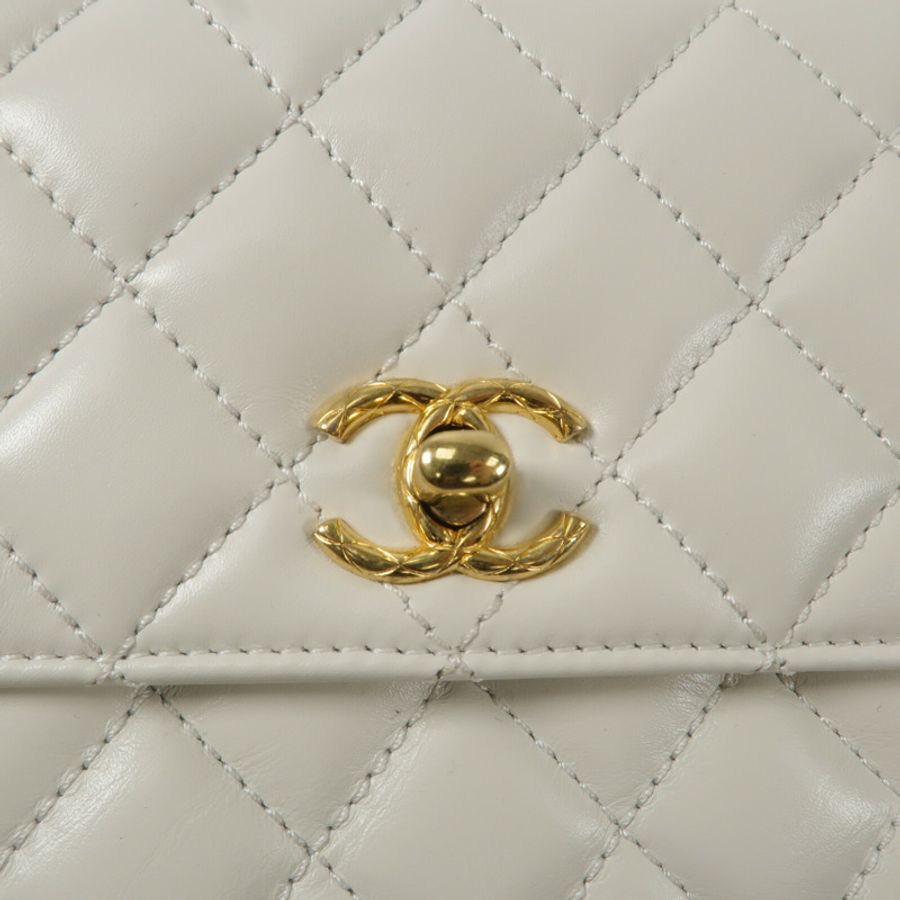 CHANEL 牛皮皮革CoCo Handle Small鏈帶手挽肩背兩用袋-7
