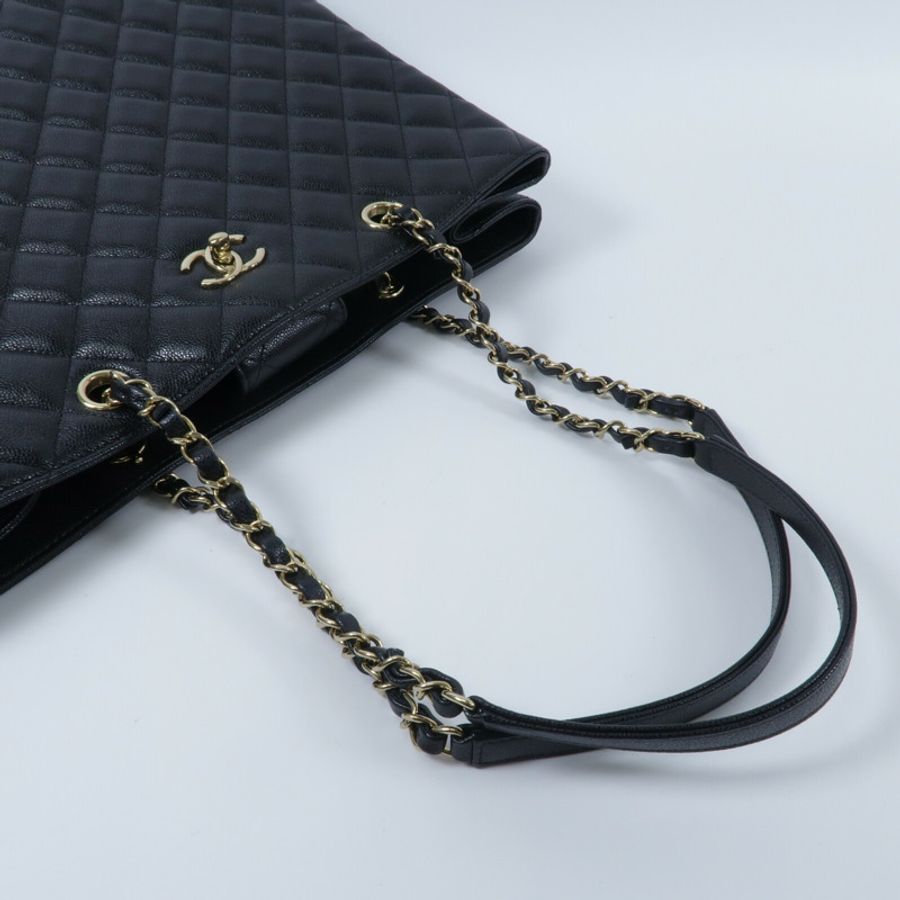 CHANEL 牛皮皮革Large Shopping Tote手挽袋-8